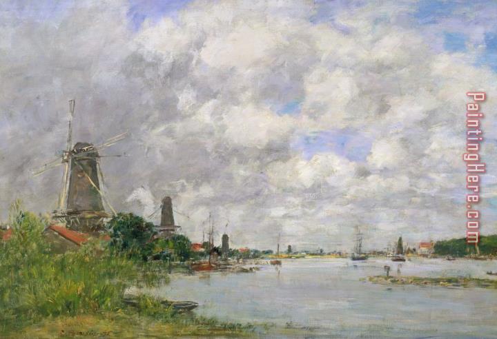 Eugene Louis Boudin The River Meuse At Dordrecht